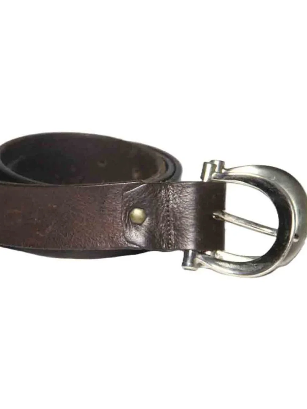 Vintage Re Ferdinando Tuscan Leather Belt MADE IN ITALY Brown Men's Size 42